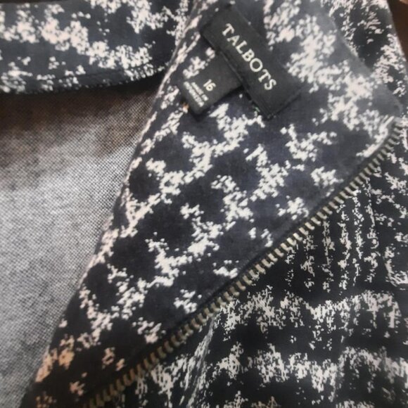 Talbots Womens Bell Sleeve Gala Glen Plaid Sheath Dress Sz 16 - Picture 6 of 8